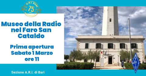 Bari, inaugurazione del Museo della radio, dei fari e delle torri costiere della Puglia